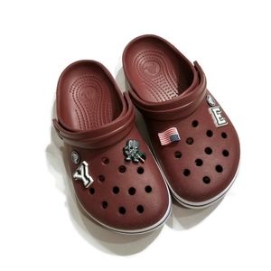 SOLD! Burgundy Crocs like new